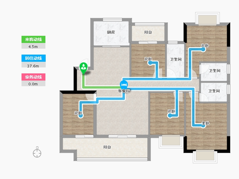 福建省-三明市-瑞玺庄園-114.41-户型库-动静线