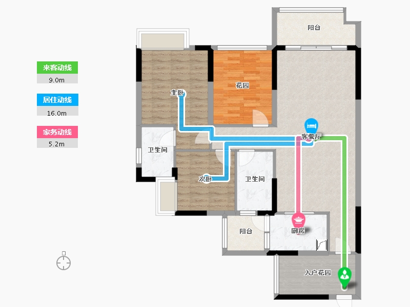 广东省-惠州市-恒福·山语海-101.00-户型库-动静线