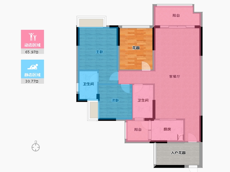 广东省-惠州市-恒福·山语海-101.00-户型库-动静分区