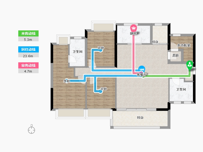 广东省-佛山市-滨江金茂悦-114.40-户型库-动静线