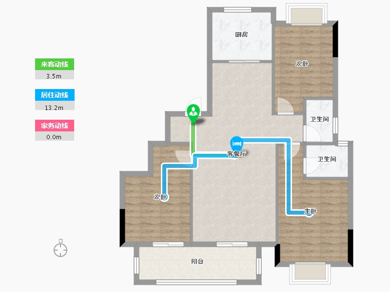 江西省-九江市-融翔·九都学府-96.58-户型库-动静线