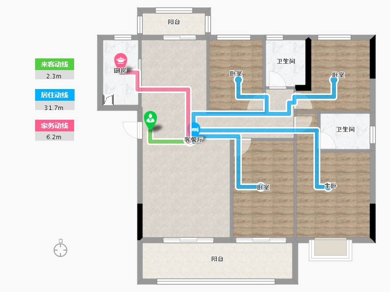 福建省-宁德市-华熙元·水岸君华-112.17-户型库-动静线