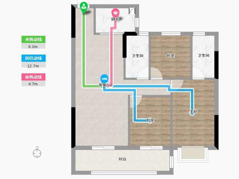 福建省-宁德市-华熙元·水岸君华-79.39-户型库-动静线