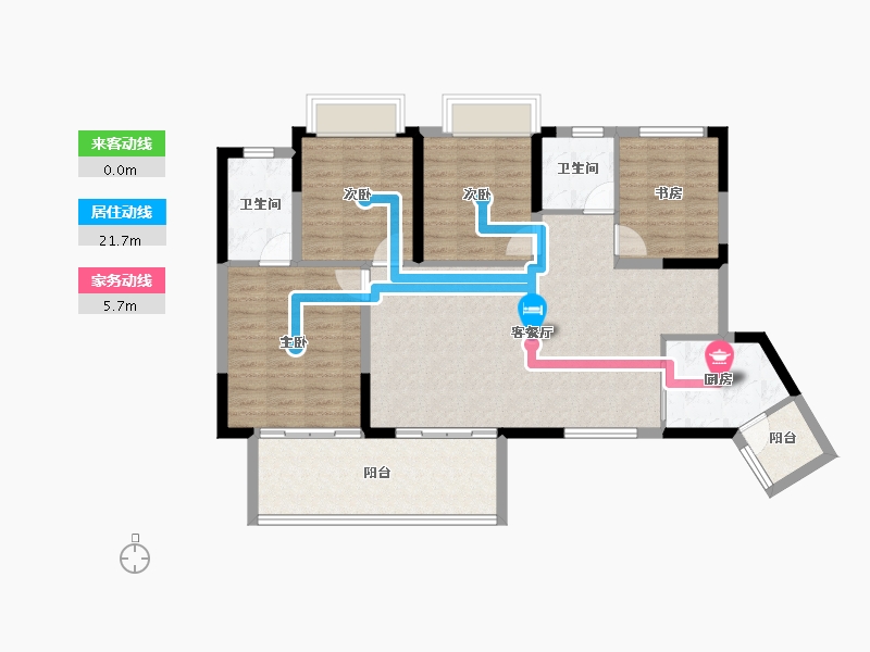 四川省-眉山市-黄龙溪谷-105.93-户型库-动静线