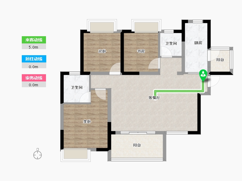 四川省-成都市-人居玺云府-92.80-户型库-动静线