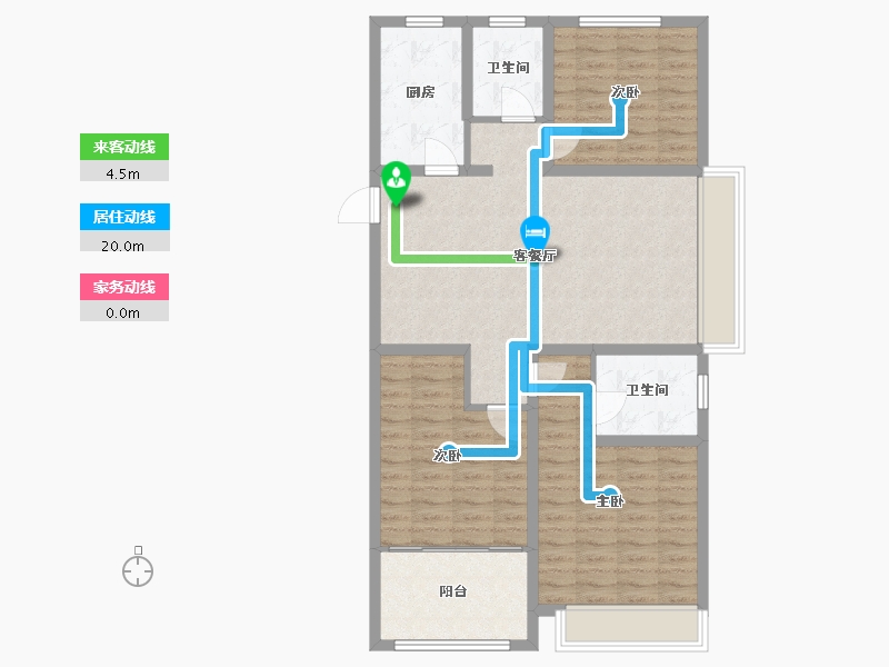 山东省-泰安市-开元盛世信园2期-97.00-户型库-动静线