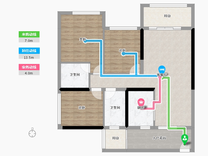 四川省-成都市-瀚城绿洲-94.56-户型库-动静线