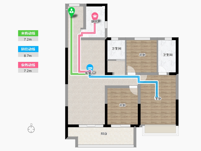 河南省-商丘市-商丘正商书香华府-102.31-户型库-动静线