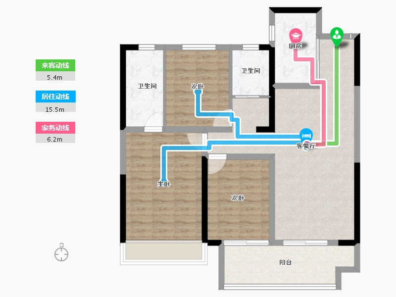 河南省-商丘市-商丘正商书香华府-92.87-户型库-动静线