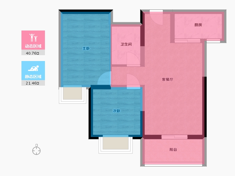 河北省-石家庄市-石铜府-60.00-户型库-动静分区