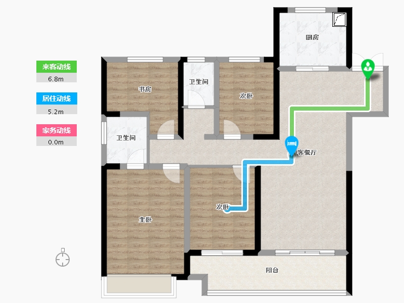 浙江省-湖州市-南浔吾悦广场-112.01-户型库-动静线