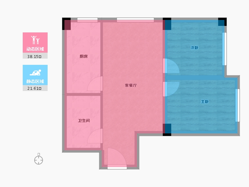 山西省-吕梁市-中央公园·悦时尚广场-53.10-户型库-动静分区