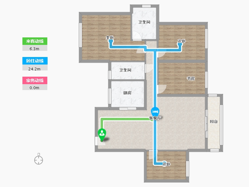 广东省-珠海市-五洲家园-108.00-户型库-动静线