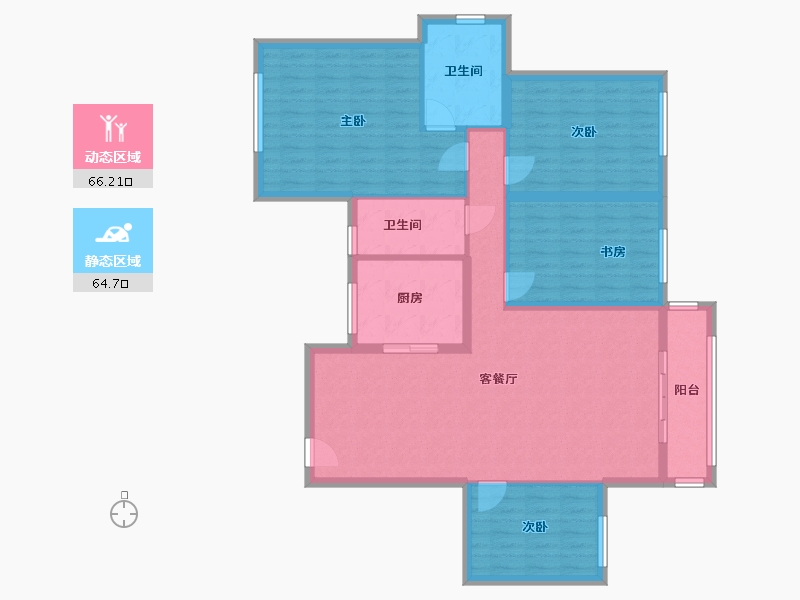 广东省-珠海市-五洲家园-108.00-户型库-动静分区