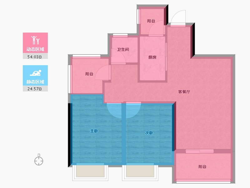 浙江省-湖州市-中建投悦湖名城-70.00-户型库-动静分区