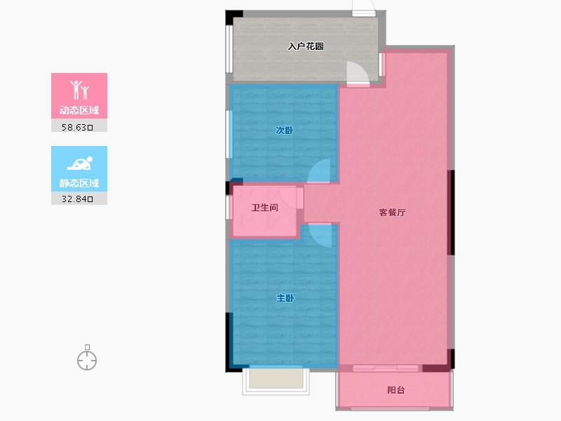 广西壮族自治区-桂林市-鑫磊漓江湾-96.59-户型库-动静分区