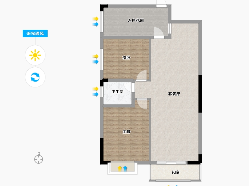 广西壮族自治区-桂林市-鑫磊漓江湾-96.59-户型库-采光通风