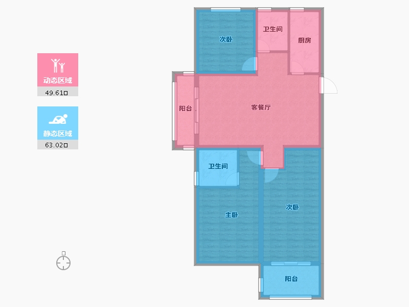 安徽省-滁州市-恒华名门一品-101.15-户型库-动静分区