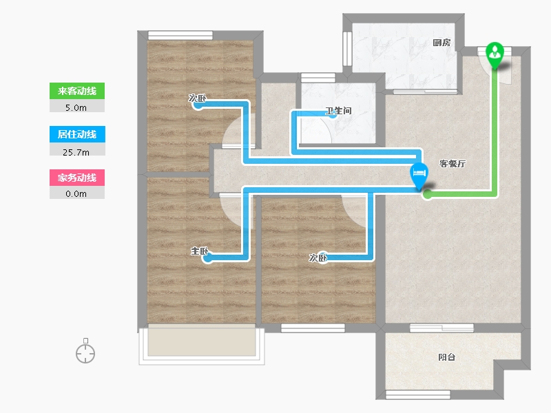 浙江省-湖州市-光明梦想城-72.00-户型库-动静线