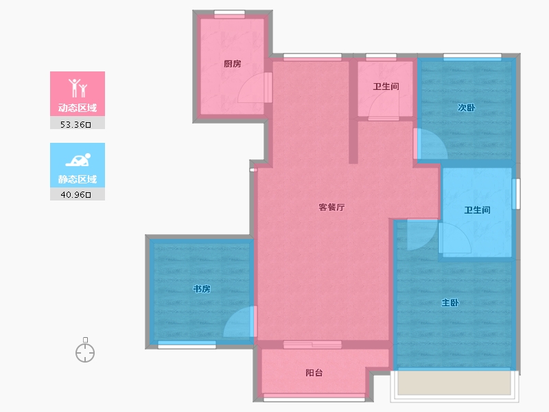 浙江省-湖州市-光明梦想城-84.01-户型库-动静分区