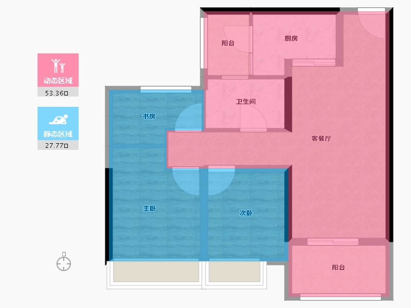 浙江省-湖州市-中建投悦湖名城-72.01-户型库-动静分区