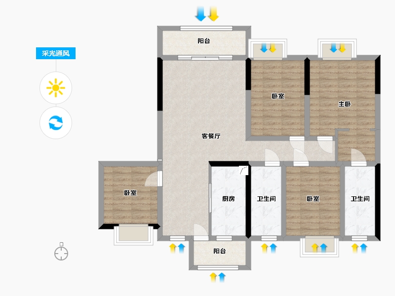 四川省-成都市-中建人居山水颐墅-0.00-户型库-采光通风