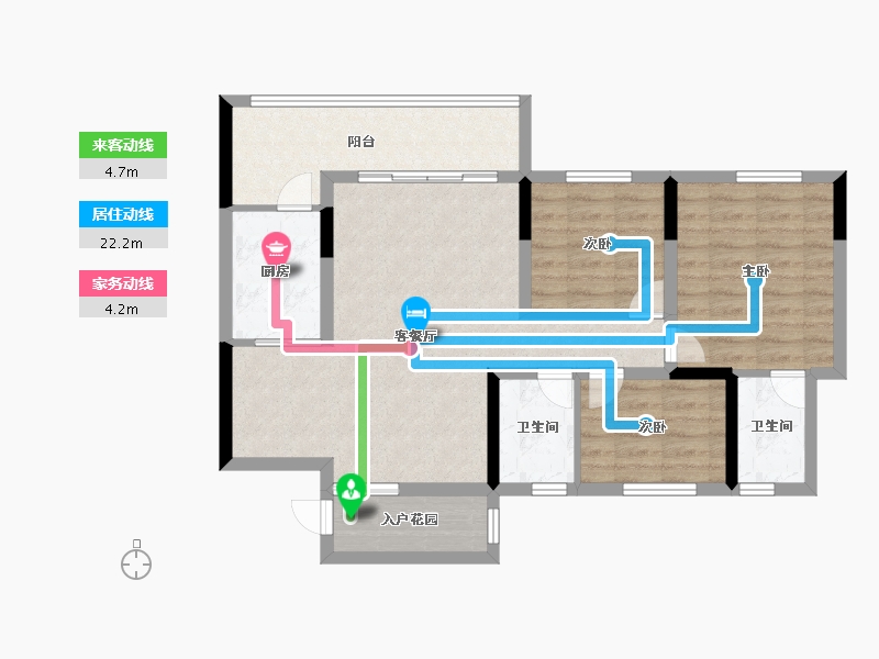 四川省-成都市-瀚城绿洲-83.20-户型库-动静线