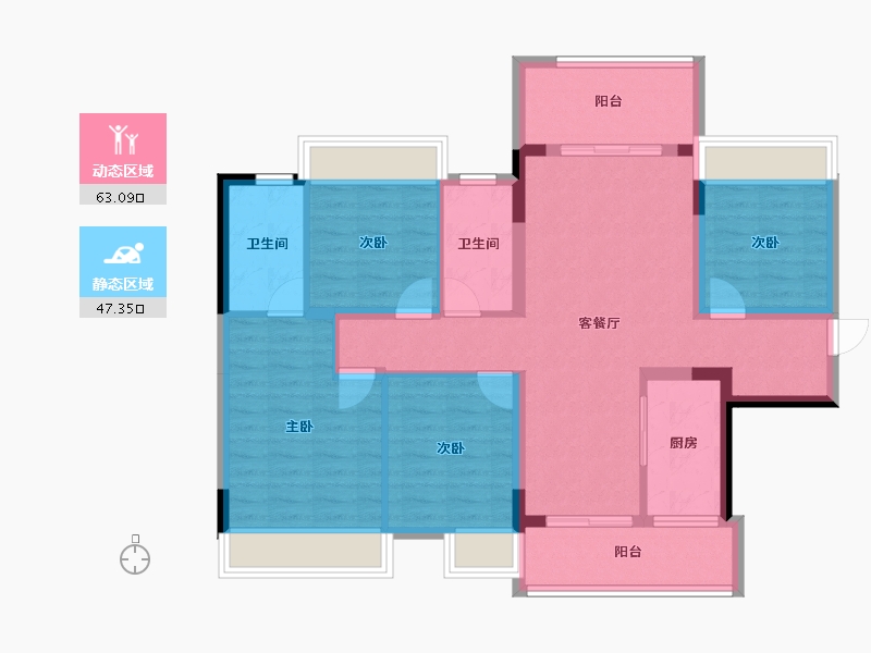 广西壮族自治区-桂林市-桂林融创文旅城-98.24-户型库-动静分区