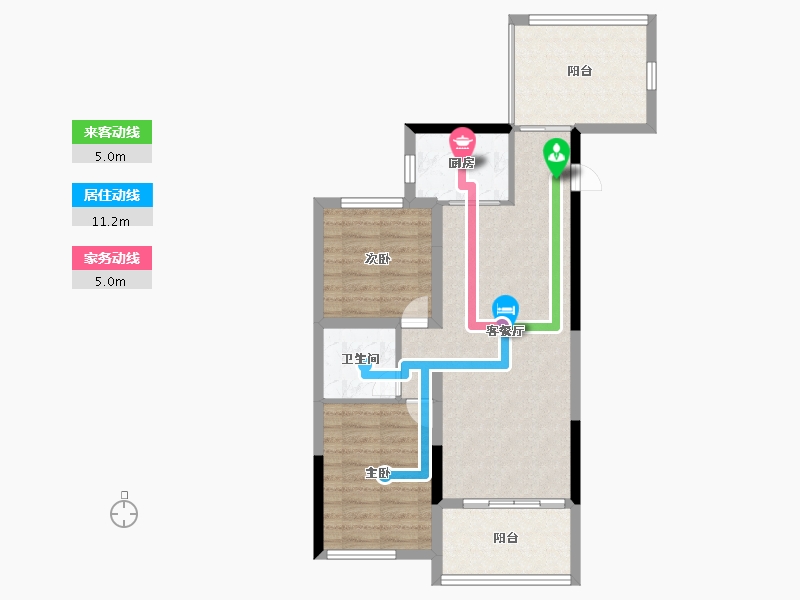 四川省-成都市-瀚城绿洲-68.30-户型库-动静线