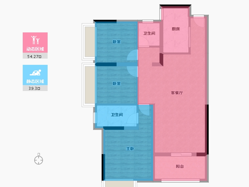 广西壮族自治区-柳州市-海雅柳江湾-83.47-户型库-动静分区