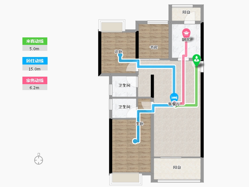 浙江省-湖州市-中建投悦湖名城-94.41-户型库-动静线