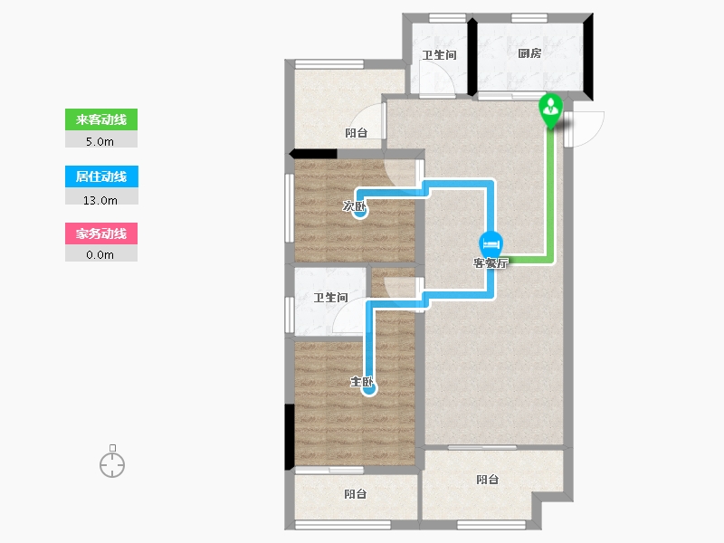 浙江省-湖州市-中建投悦湖名城-88.81-户型库-动静线