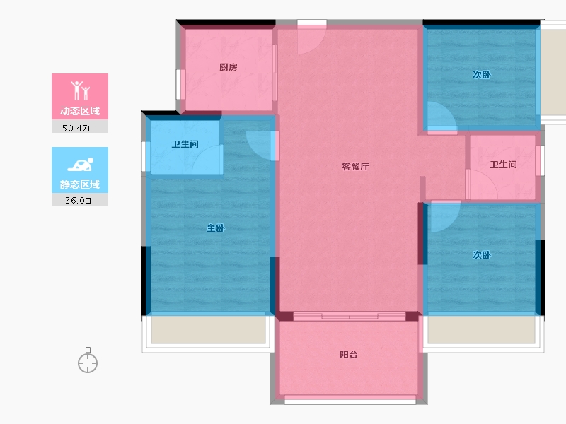 广西壮族自治区-柳州市-海雅柳江湾-77.38-户型库-动静分区