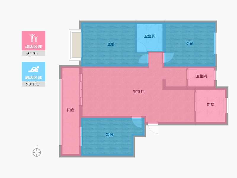 山东省-青岛市-海青-100.00-户型库-动静分区