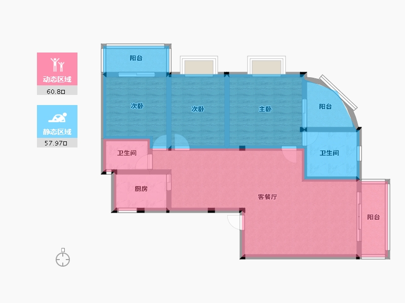 广西壮族自治区-桂林市-鑫磊漓江湾-106.04-户型库-动静分区