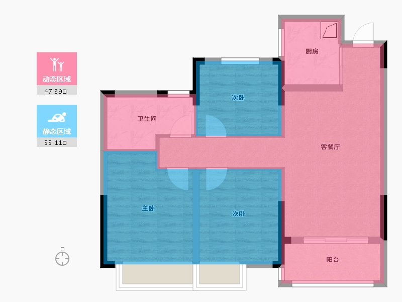 浙江省-湖州市-华纺湖誉府-71.20-户型库-动静分区