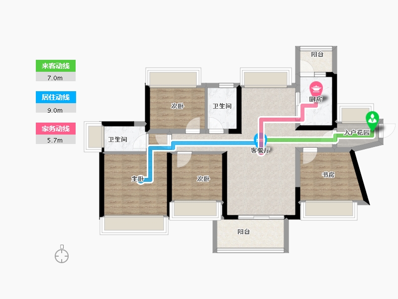 广东省-江门市-联合高峰汇-88.23-户型库-动静线