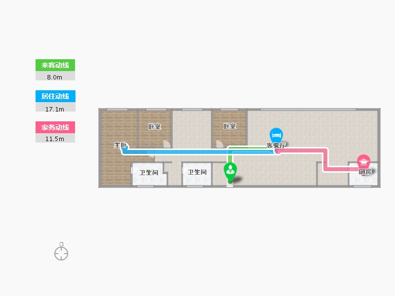 湖南省-长沙市-万科紫台-228.00-户型库-动静线