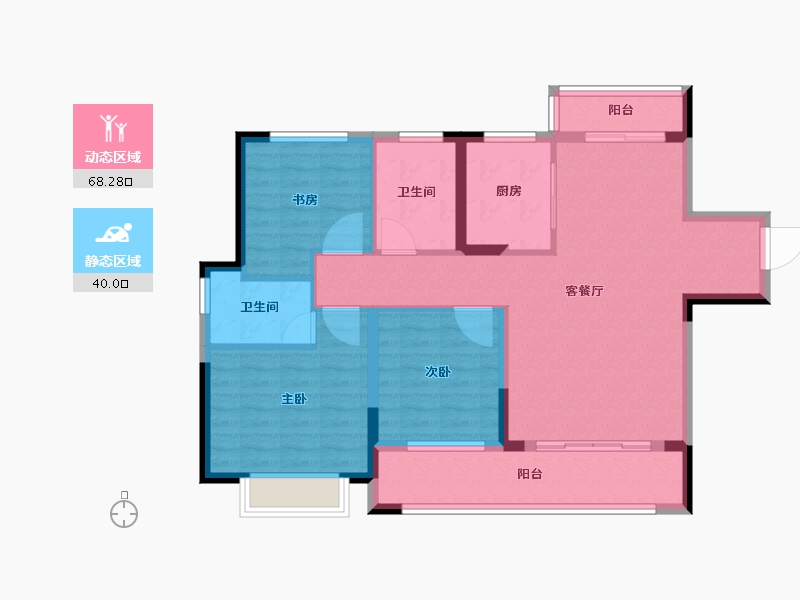 湖北省-宜昌市-建投樾山-97.08-户型库-动静分区