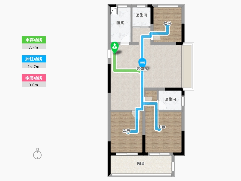 浙江省-湖州市-吴越豫园-88.00-户型库-动静线