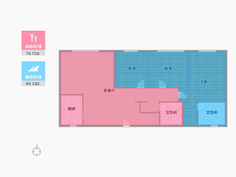 湖南省-长沙市-万科紫台-136.79-户型库-动静分区