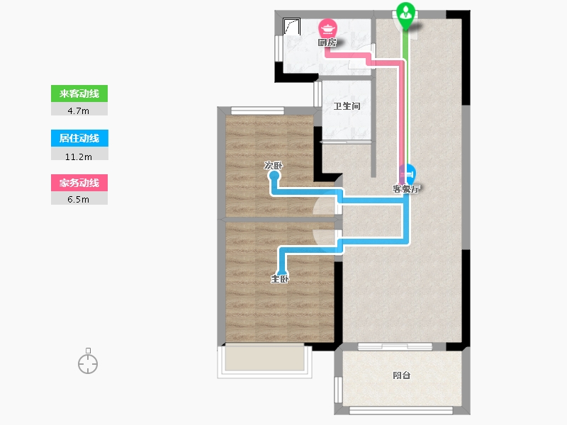 浙江省-湖州市-吴越豫园-68.00-户型库-动静线