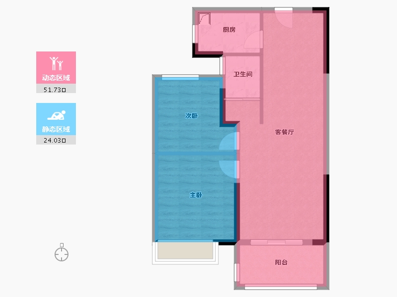 浙江省-湖州市-吴越豫园-68.00-户型库-动静分区