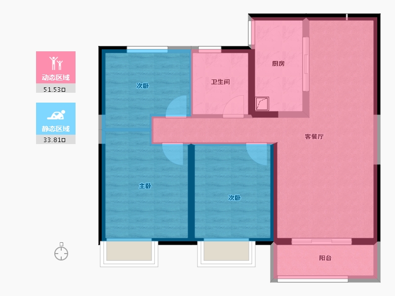 河南省-商丘市-帝和·云境-75.98-户型库-动静分区