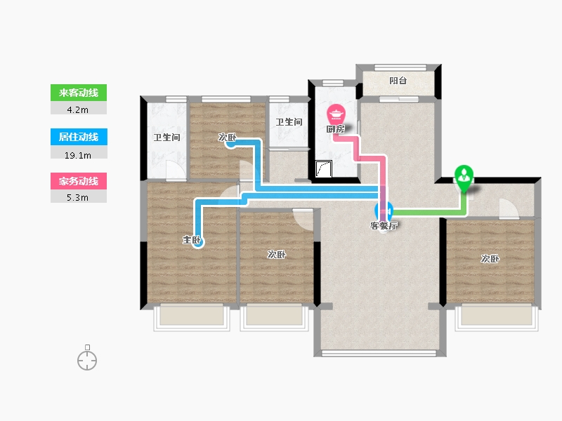 陕西省-汉中市-汉中碧桂园阅江府-121.00-户型库-动静线