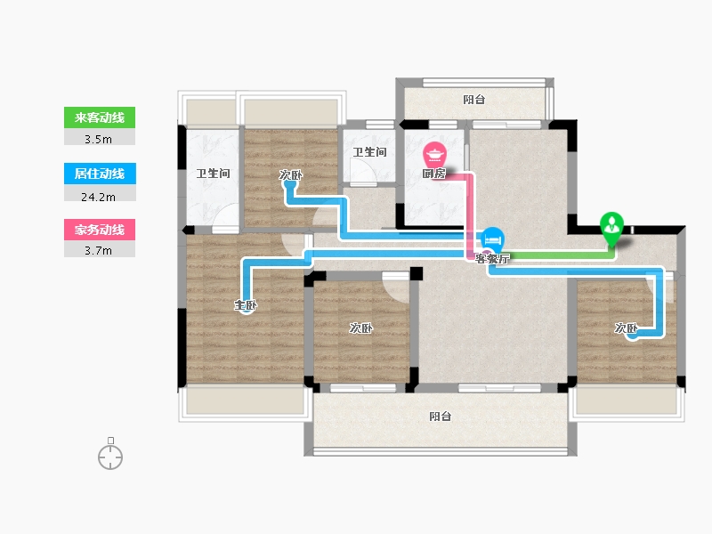 湖北省-十堰市-华西城-103.04-户型库-动静线