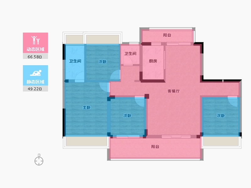 湖北省-十堰市-华西城-103.04-户型库-动静分区