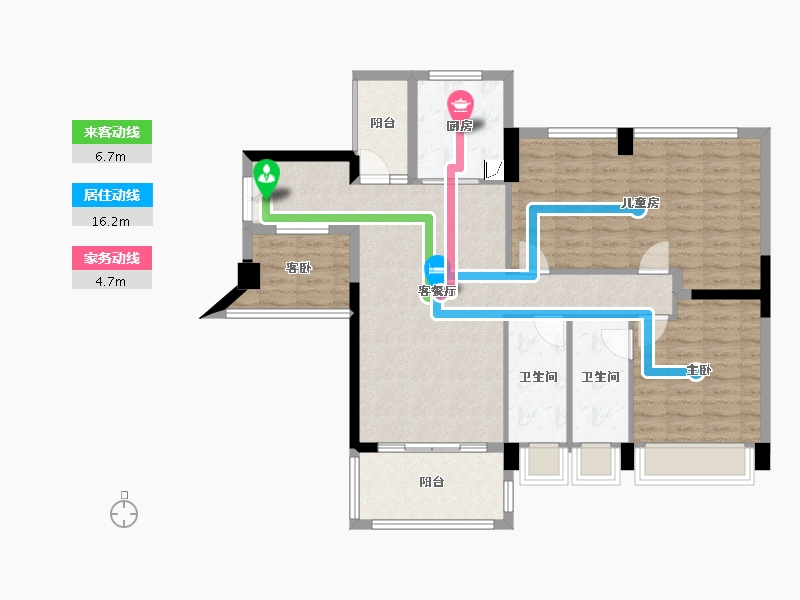 广东省-云浮市-​尚东世纪-102.03-户型库-动静线