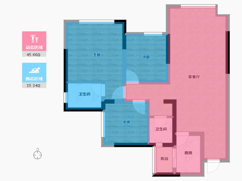 四川省-达州市-达州仁和公园国际-71.25-户型库-动静分区