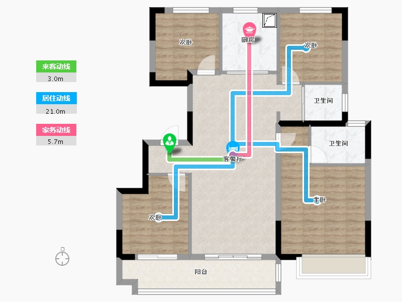 浙江省-湖州市-德信碧桂园浔宸府-99.20-户型库-动静线